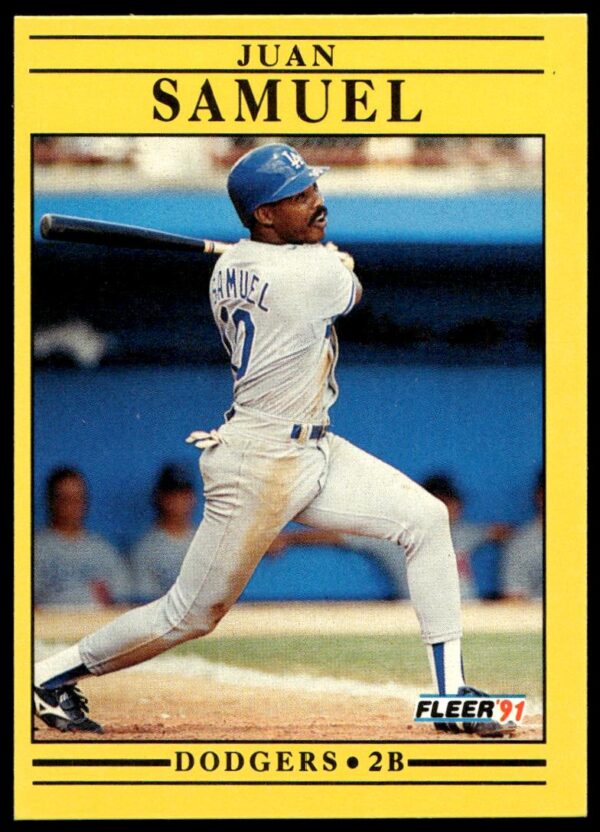 1991 Fleer Juan Samuel #218 (Front)