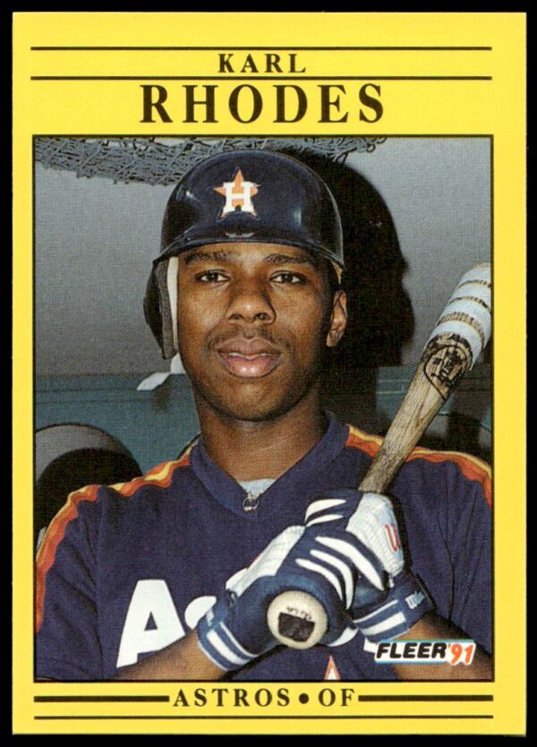 1991 Fleer Karl Rhodes #514 (Front)