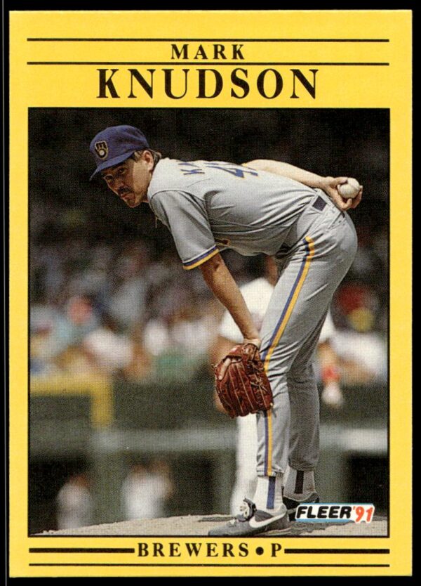 1991 Fleer Mark Knudson #587 (Front)
