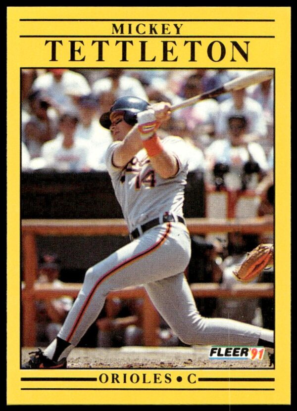 1991 Fleer Mickey Tettleton #494 (Front)