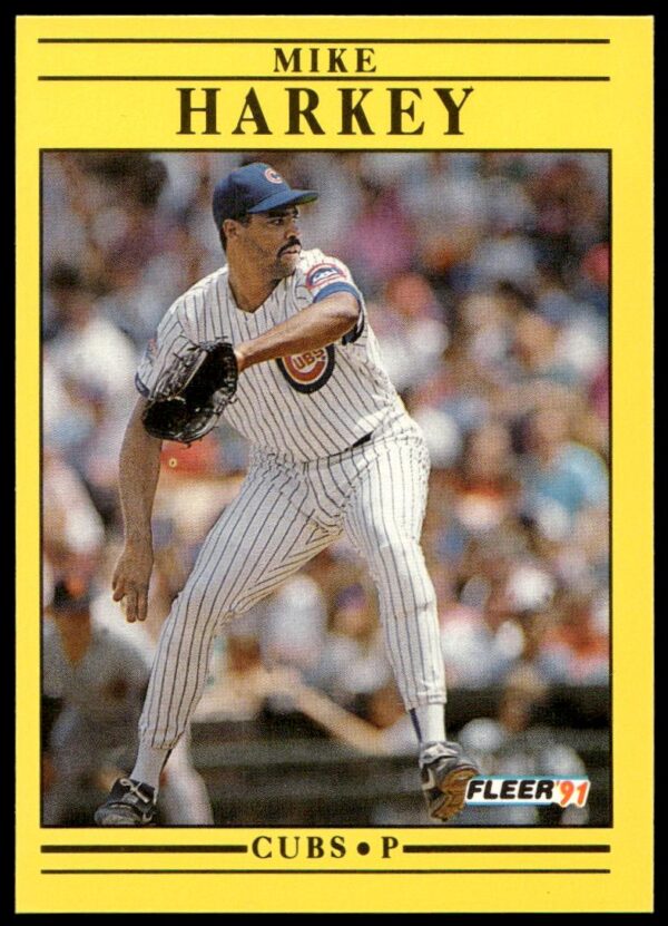 1991 Fleer Mike Harkey #423 (Front)