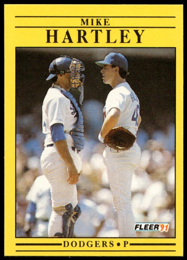 1991 Fleer Mike Hartley #205 (Front)