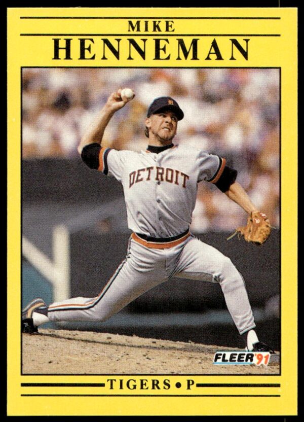 1991 Fleer Mike Henneman #340 (Front)