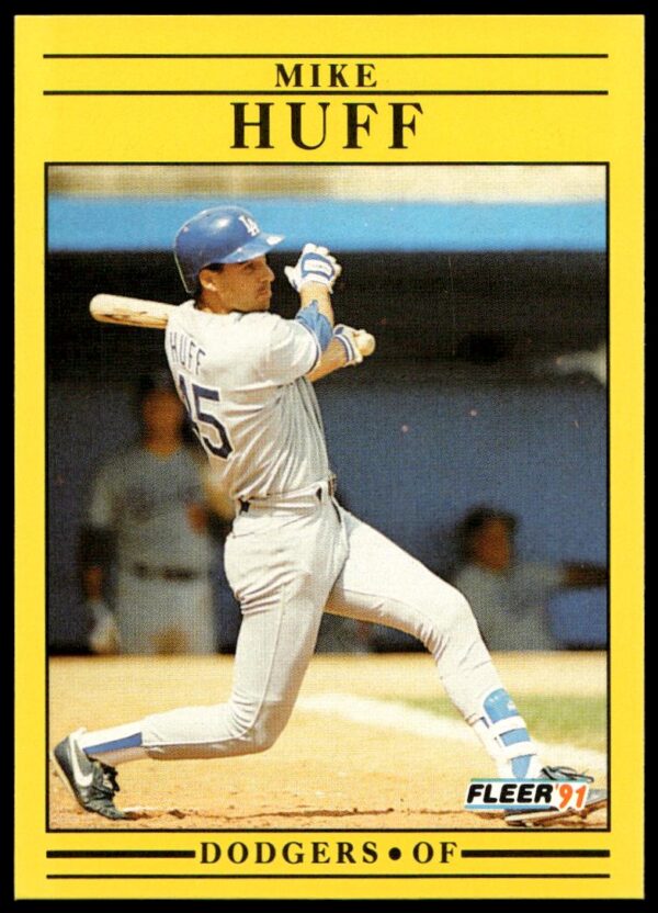 1991 Fleer Mike Huff #210 (Front)
