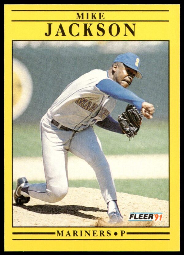 1991 Fleer Mike Jackson #454 (Front)