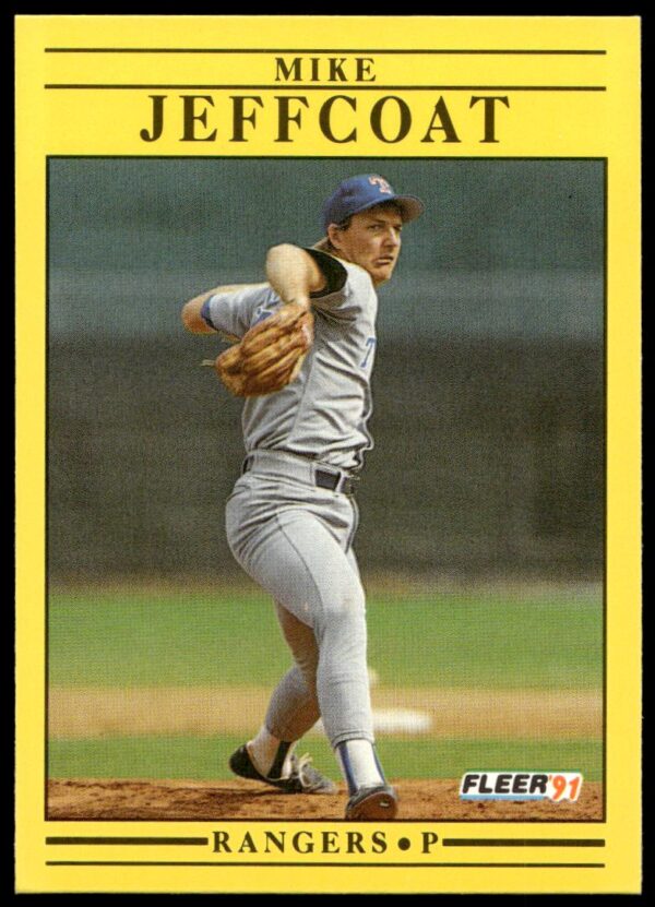 1991 Fleer Mike Jeffcoat #291 (Front)