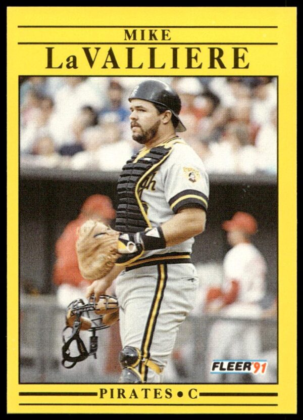 1991 Fleer Mike LaValliere #42 (Front)