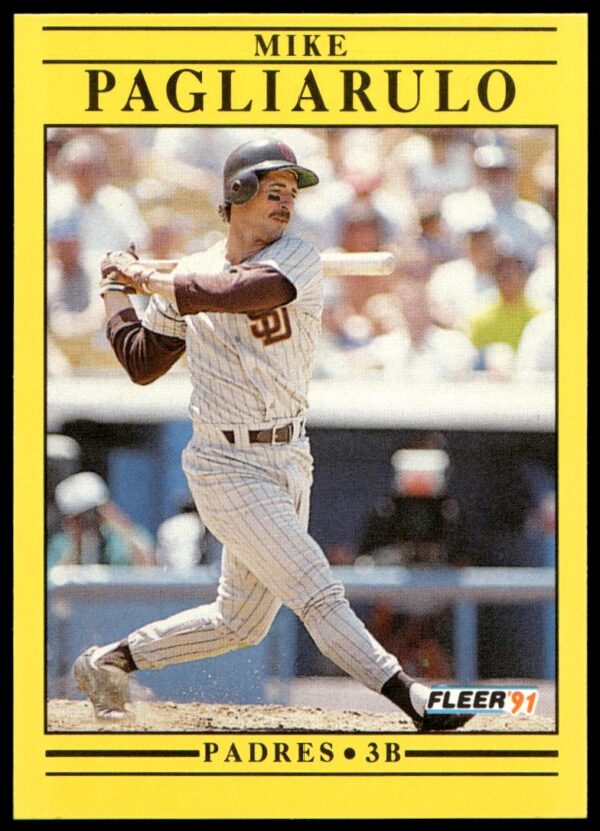 1991 Fleer Mike Pagliarulo #537 (Front)