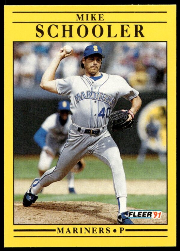 1991 Fleer Mike Schooler #461 (Front)