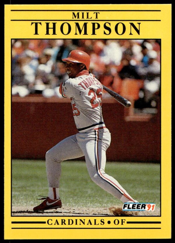 1991 Fleer Milt Thompson #649 (Front)