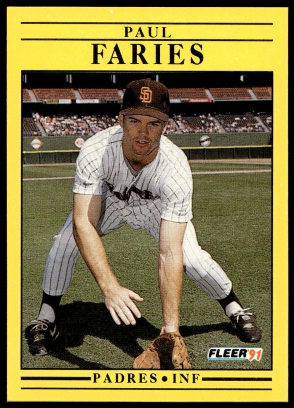 1991 Fleer Paul Faries #528 (Front)