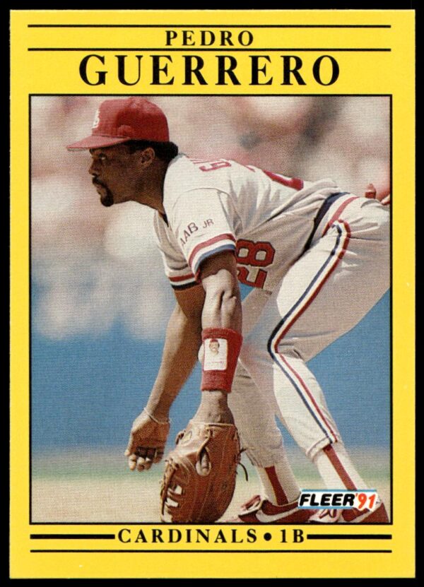 1991 Fleer Pedro Guerrero #634 (Front)