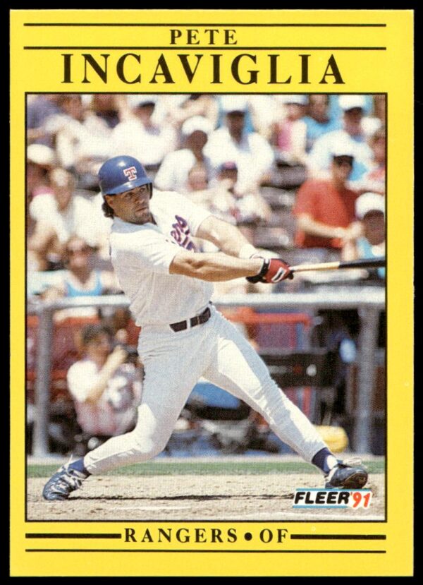 1991 Fleer Pete Incaviglia #290 (Front)
