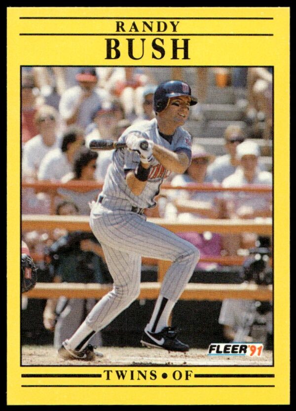 1991 Fleer Randy Bush #605 (Front)