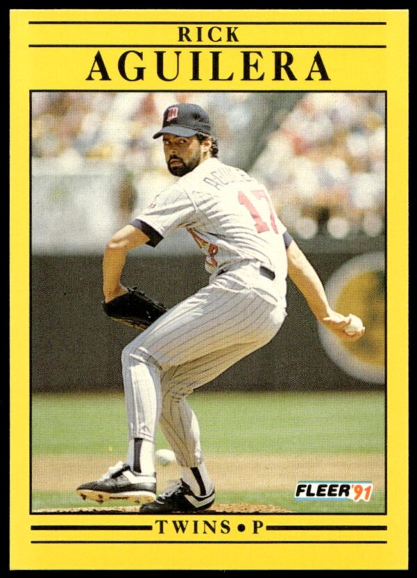 1991 Fleer Rick Aguilera #602 (Front)