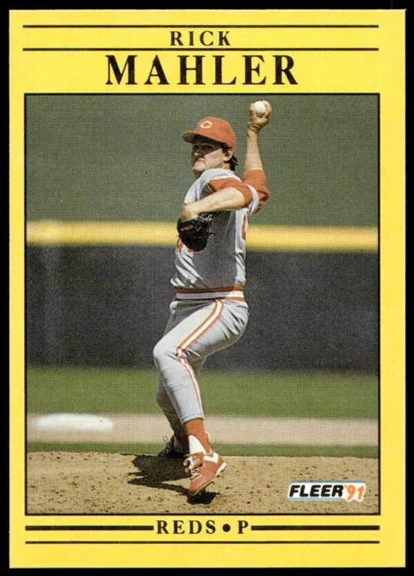 1991 Fleer Rick Mahler #71 (Front)