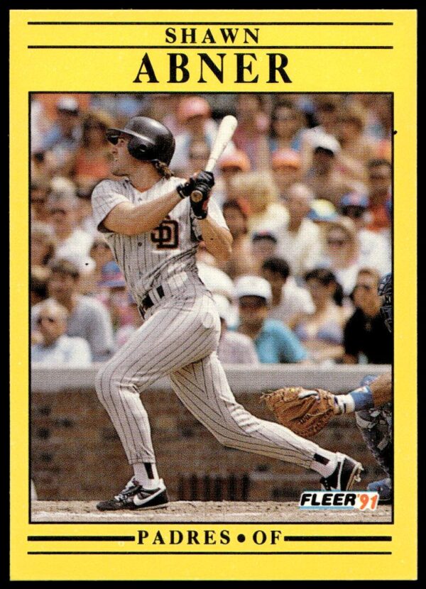 1991 Fleer Shawn Abner #522 (Front)