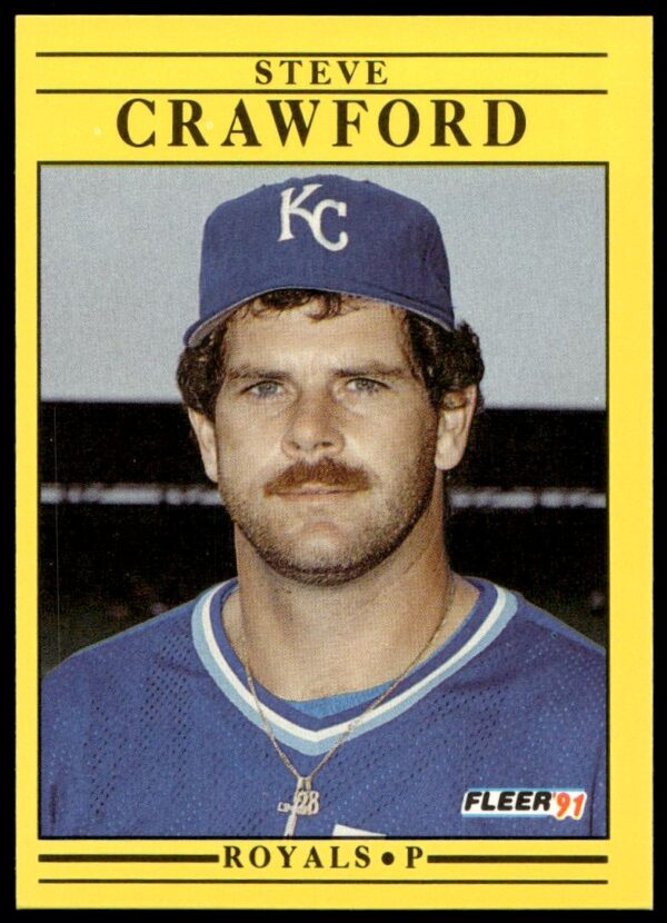 1991 Fleer Steve Crawford #554 (Front)