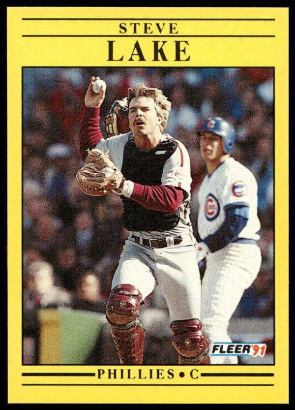 1991 Fleer Steve Lake #403 (Front)