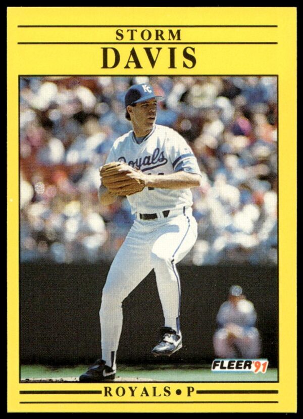 1991 Fleer Storm Davis #556 (Front)