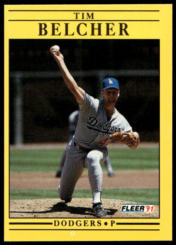 1991 Fleer Tim Belcher #194 (Front)