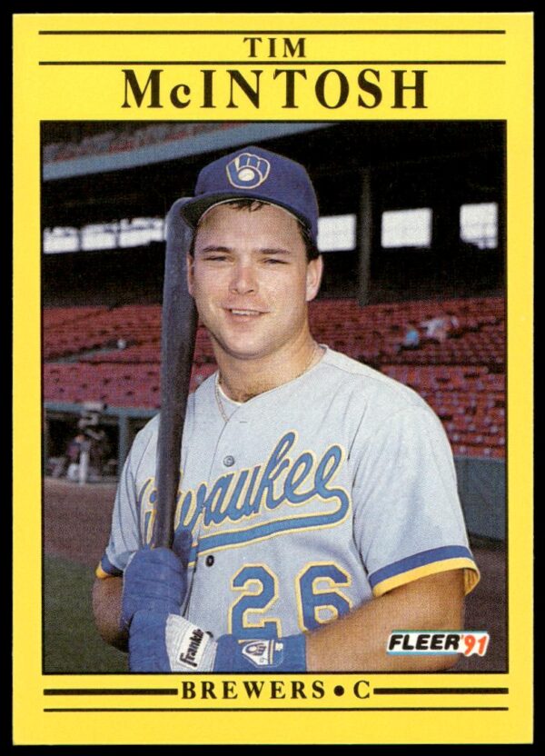 1991 Fleer Tim McIntosh #589 (Front)