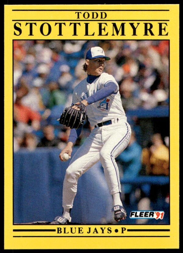 1991 Fleer Todd Stottlemyre #186 (Front)