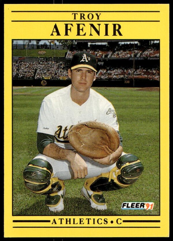 1991 Fleer Troy Afenir #1 (Front)