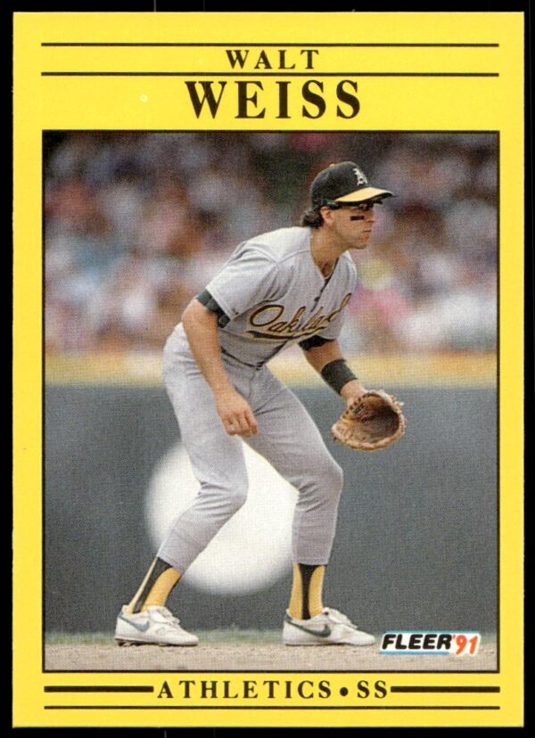 1991 Fleer Walt Weiss #26 (Front)