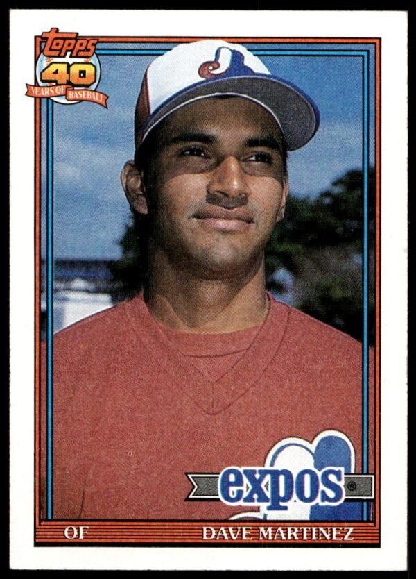 1991 Topps Dave Martinez #24 (Front)