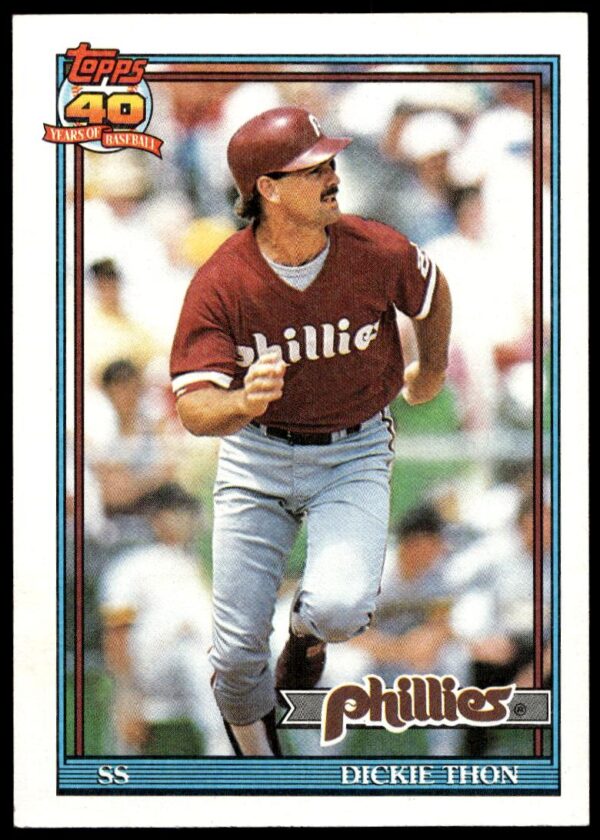 1991 Topps Dickie Thon #439 (Front)