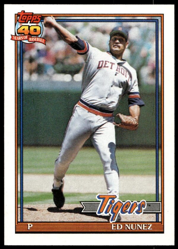 1991 Topps Ed Nunez #106 (Front)