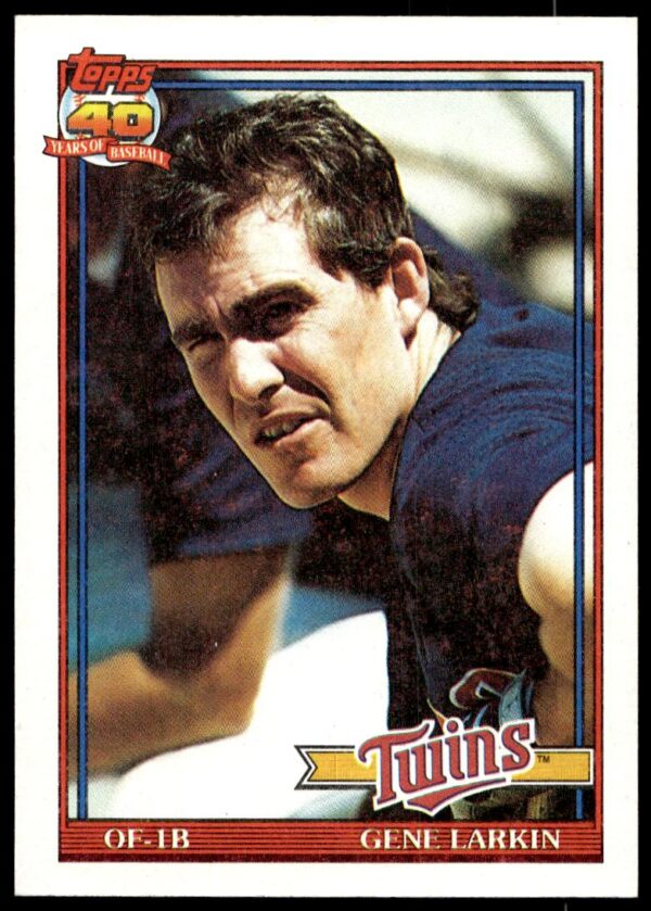 1991 Topps Gene Larkin #102 (Front)