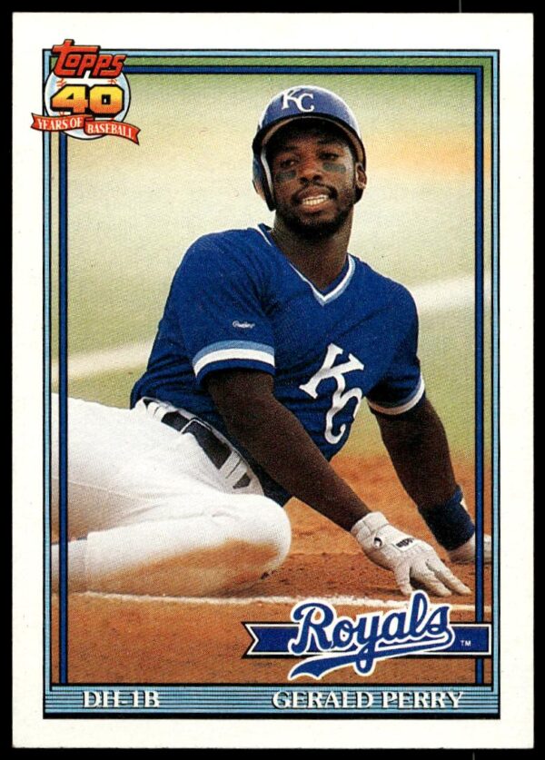 1991 Topps Gerald Perry #384 (Front)