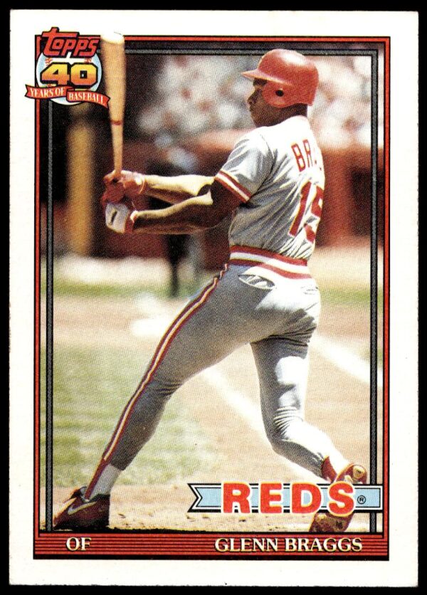 1991 Topps Glenn Braggs #444 (Front)