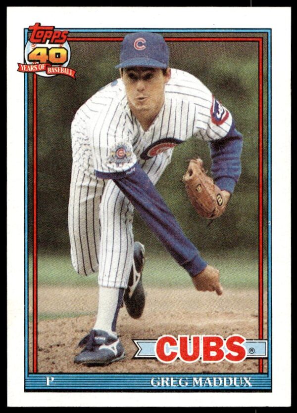 1991 Topps Greg Maddux #35 (Front)