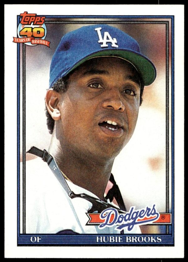 1991 Topps Hubie Brooks #115 (Front)