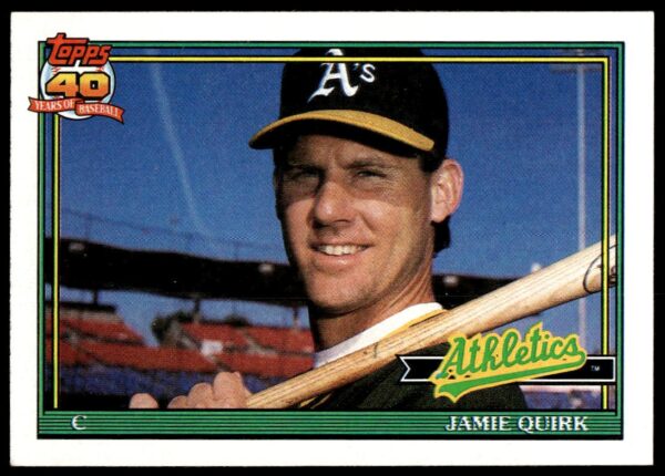 1991 Topps Jamie Quirk #132 (Front)