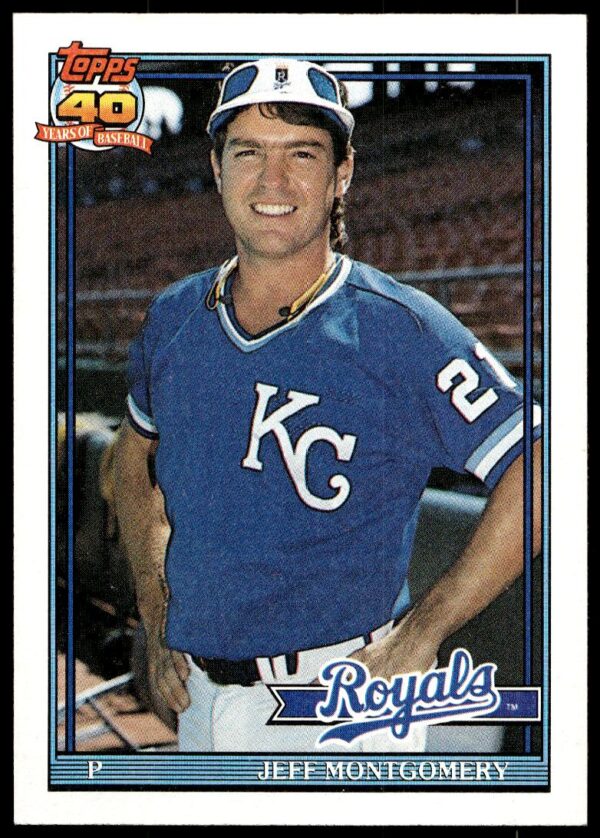 1991 Topps Jeff Montgomery #371 (Front)