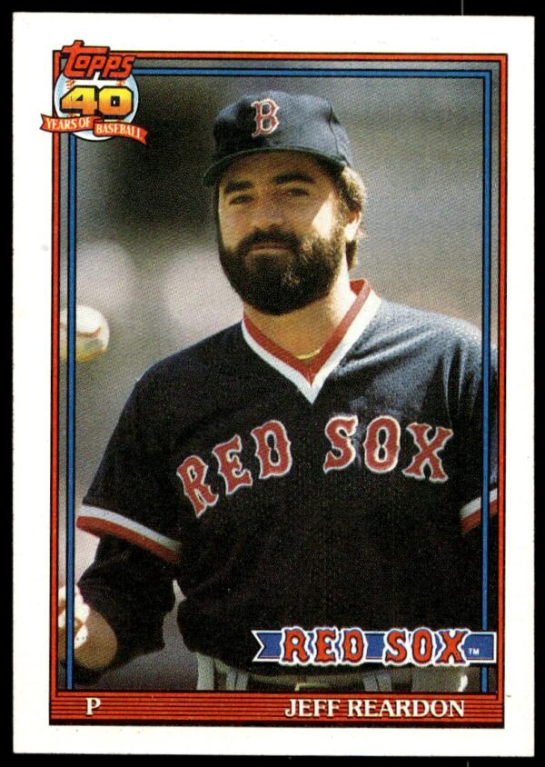 1991 Topps Jeff Reardon #605 (Front)
