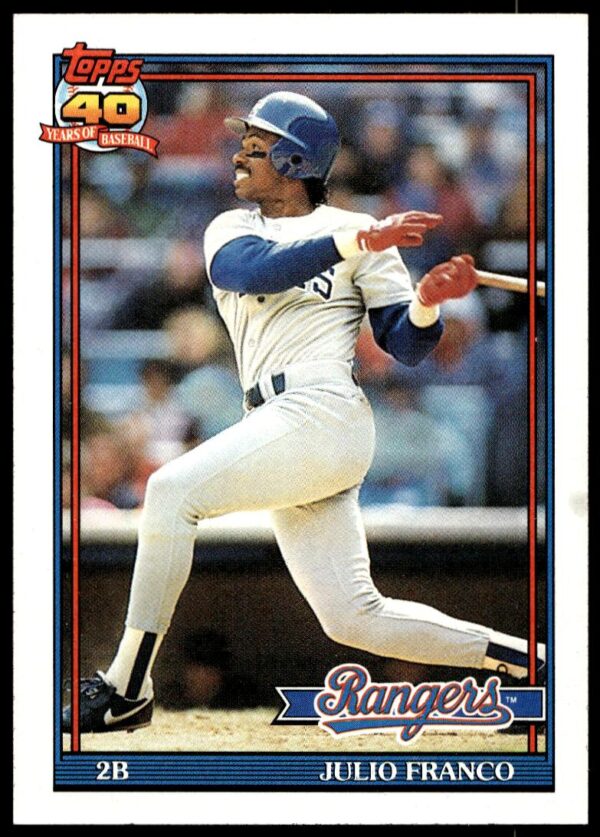 1991 Topps Julio Franco #775 (Front)