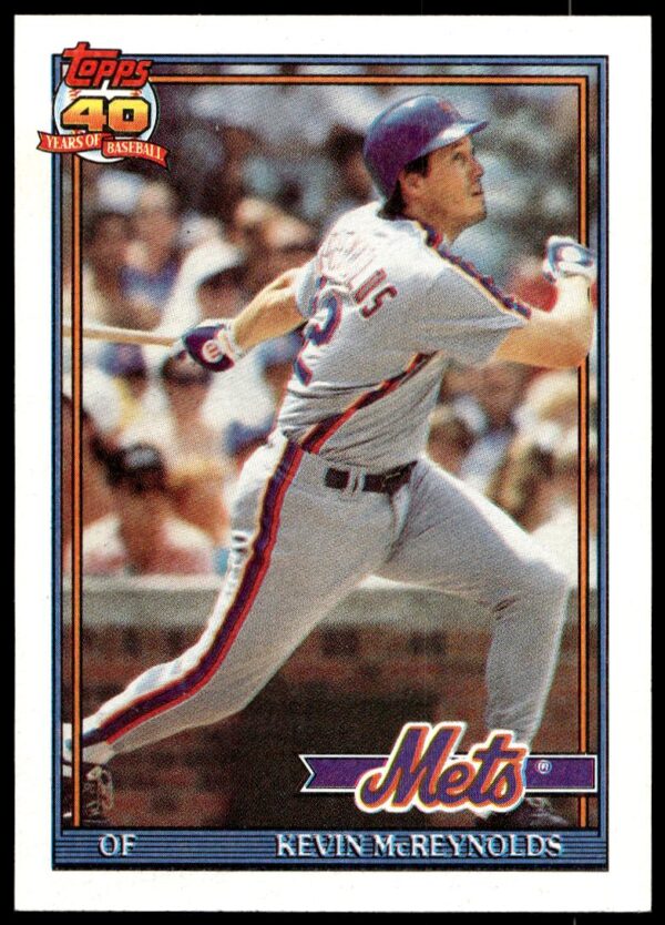 1991 Topps Kevin McReynolds #105 (Front)