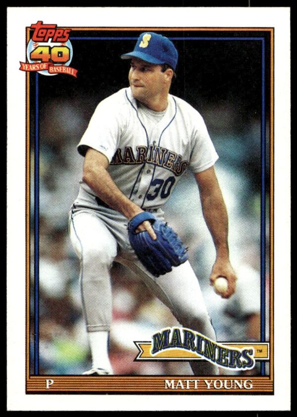 1991 Topps Matt Young #108 (Front)