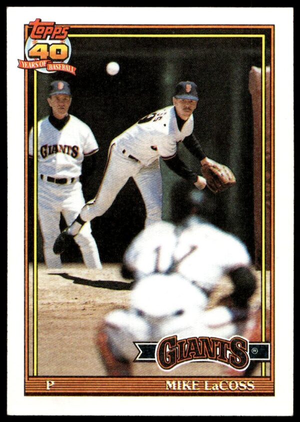 1991 Topps Mike LaCoss #242 (Front)