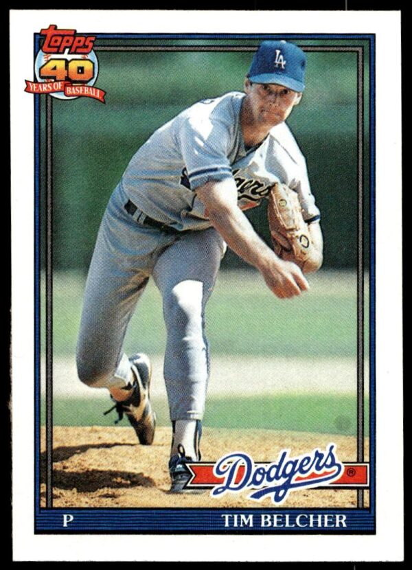 1991 Topps Tim Belcher #25 (Front)