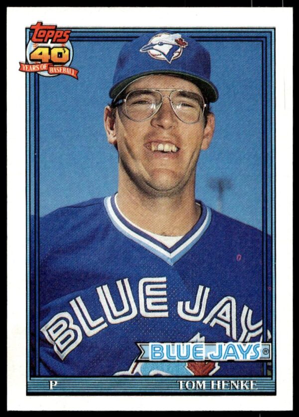 1991 Topps Tom Henke #110 (Front)