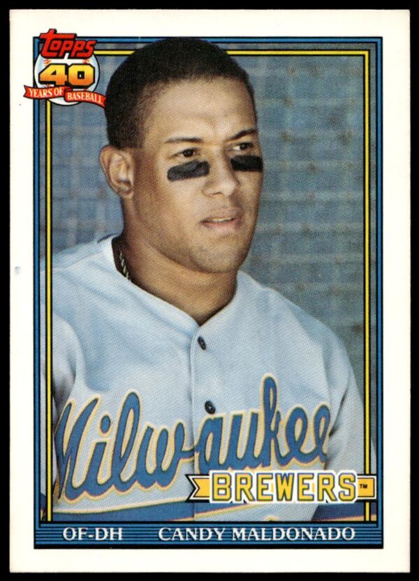 1991 Topps Traded Candy Maldonado #74T (Front)