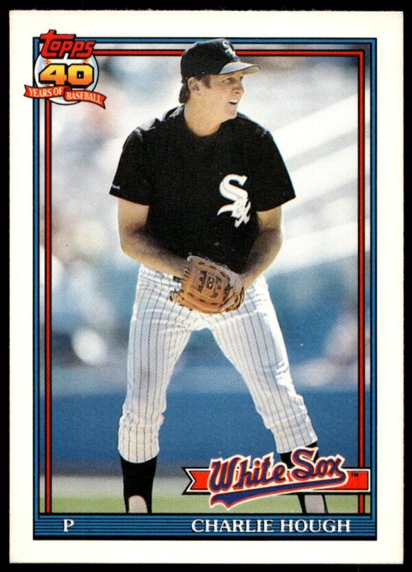 1991 Topps Traded Charlie Hough #56T (Front)