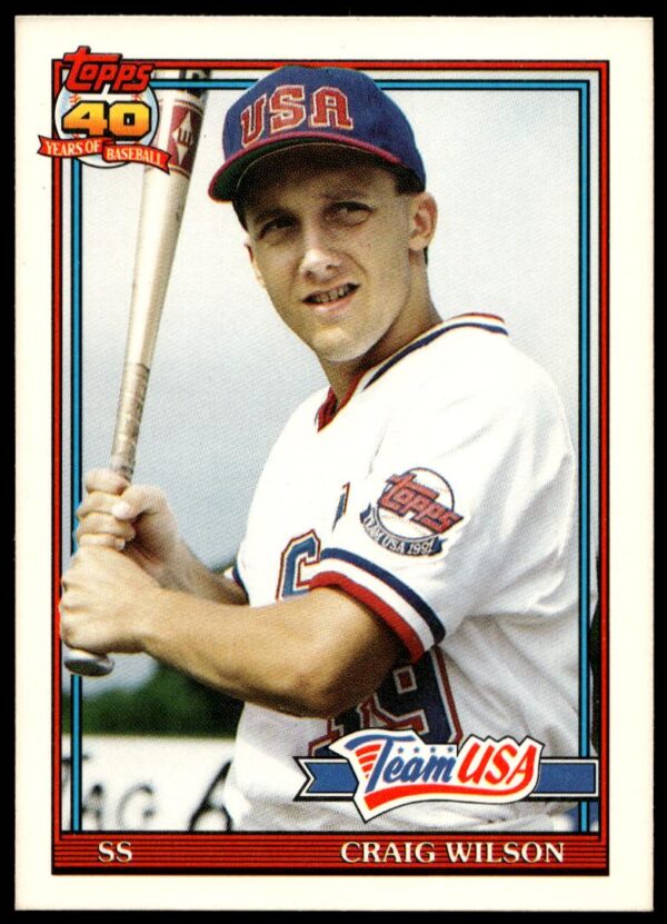 1991 Topps Traded Craig Wilson #128T (Front)