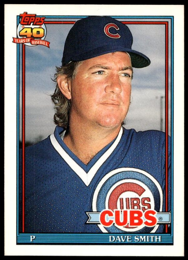 1991 Topps Traded Dave Smith #110T (Front)